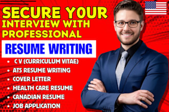 write edit CV, ats resume, cover letter, healthcare, canadian, UK, USA job apply