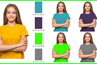 photoshop color change product photo editing with required color code