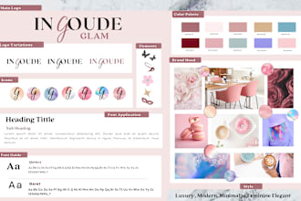 design luxury signature logo and company branding kit,  brand identity package