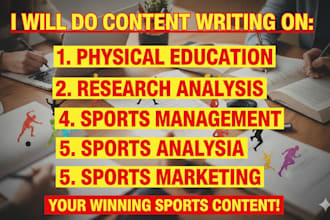 do sports sciences,physical education reports and research  writing