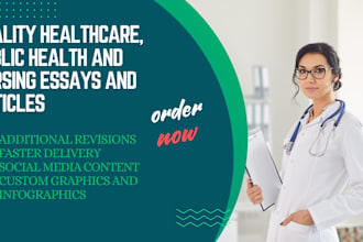 write professional healthcare, public health and nursing articles and blogs