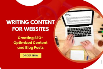 do content writing and can write website content for seo