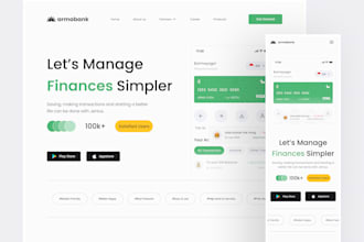 design modern and responsive web design in figma