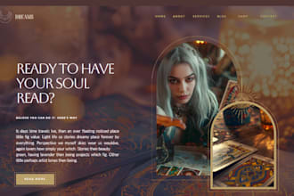 spiritual website with booking astrology psychic website tarot reading website