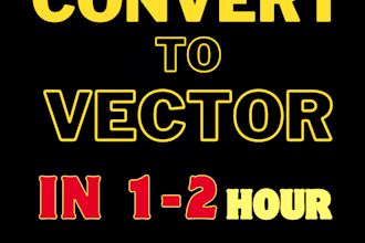 convert to vector redraw vector logo