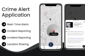 create a crime alert, emergency app like citizen