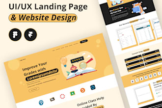 do saas landing page and landing page design figma for you