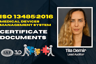 provide iso 13485 certification and documentation