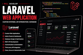 develop a professional laravel application with custom features