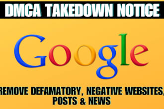 submit legal request to remove unwanted negative search results from google