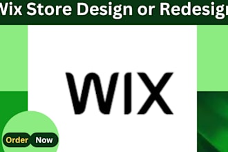 wix website design, redesign a wix website, wix online store design