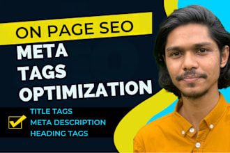 optimize title tags and meta descriptions for on page SEO