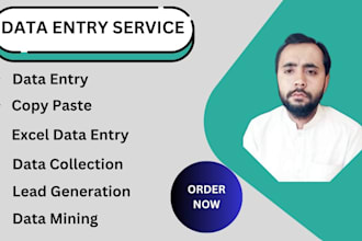 do accurate data entry, lead generation and typing work