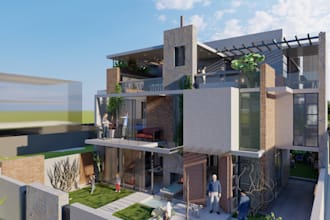 do 3d architectural rendering in sketchup and lumion