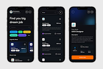 build job board app, recruitment hiring staffing agency website