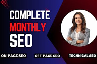 provide complete monthly local SEO and google my business optimization