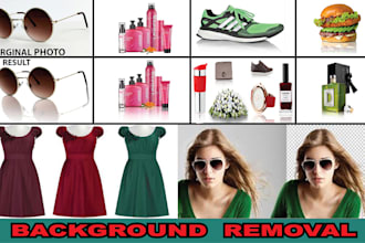 background removal 20 images 3 hr quickly delivery, cut out photos