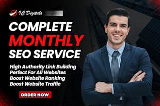 do monthly off page SEO service with high authority backlinks link building