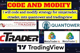 modify and automate tradingview pinescript to ninjatrader, ctrader, metatrader