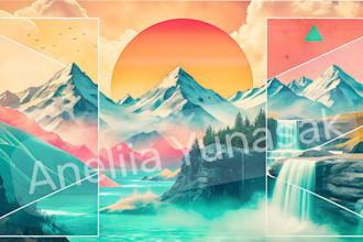 create wallpapers, abstraction, patterns,collages