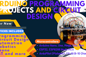 help you in arduino programming projects and circuit design