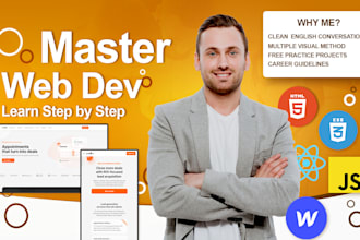 teach you web debelopment, web development tutor html, css, java script, node js