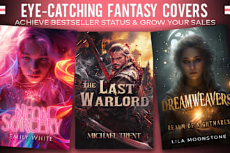 design eye catching fantasy ebook and print cover