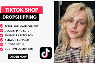 setup tiktok shop dropshipping with product hunting,listing, and automation