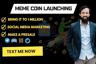 create 1 million worth crypto memcoin token or token website