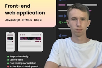 develop a javascript webapp from scratch
