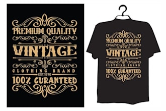 awesome vintage typography tshirt design