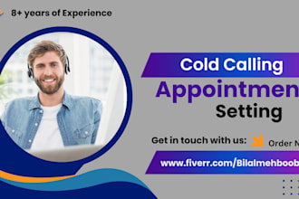 do professional cold calling appointment setting