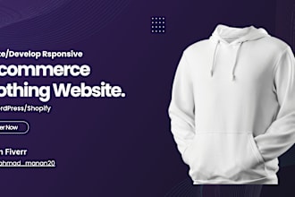 design modern ecommerce clothing and fashion website