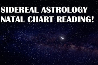 get a natal chart reading using sidereal astrology