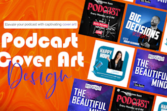 design your unique professional podcast cover art and logo