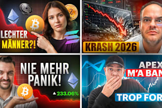 design attractive youtube thumbnails for crypto and finance channels