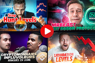 design attractive crypto, trading, nft youtube thumbnails