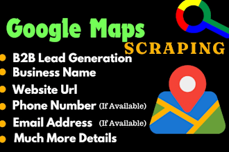 do google map scraping, b2b lead generation, data extraction, business details