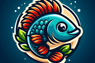 do fish mascot logo