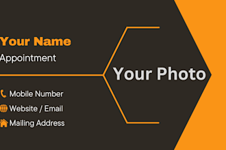 design business card and stationery, flat visiting card