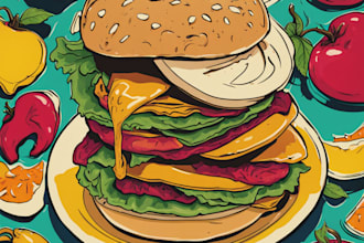 make a pop art diner out of your food