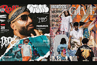do vintage poster and flyer design unique retro aesthetic