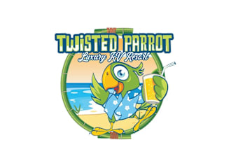 design travel agency, tourism, resort, and adventure logo