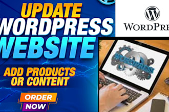 update wordpress or webflow website content