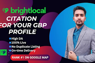 manually create high quality brightlocal citations for gbp ranking
