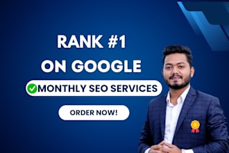 rank your website higher on google with monthly SEO services