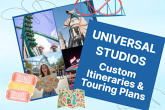 create custom universal orlando itineraries for you