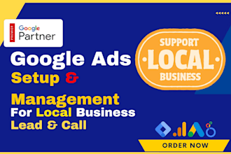 setup and manage google ads for local business,  PPC campaign, search ads