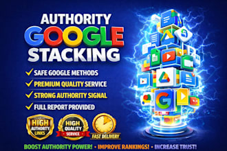create authority google stacking for local SEO ranking with omg and rys style