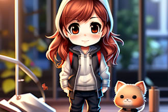 make chibi illustration for you